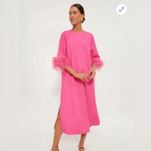 Tuckernuck Hot Pink Feather Jamie Dress